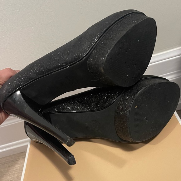 Michael Kor Black Sparkle High Heels - Picture 4 of 5